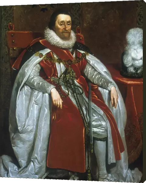 James I, King of England and Scotland, 1621. Artist: Daniel Mytens