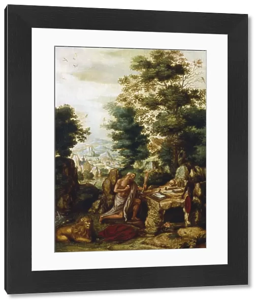 St Jerome in a Landscape, c1530-c1550. Artist: Herri met de Bles