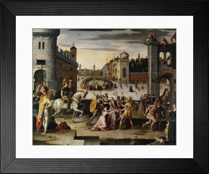 Framed Print : Arrest and Execution of Thomas More Chancellor to Henry VIII of England c1541-1599. Artist: Antoine Caron Framed Print : Arrest and Execution of Thomas More Chancellor to Henry VIII of England c1541-1599. Artist: Antoine Caron