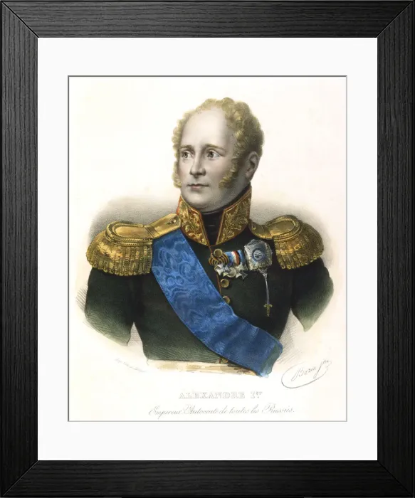 Framed Print : Alexander I, Tsar of Russia, c1801-1825 Framed Print : Alexander I, Tsar of Russia, c1801-1825