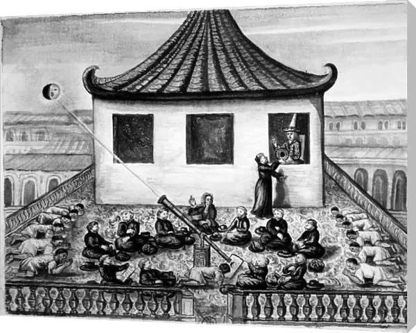 Missionaries showing the King of Siam a solar eclipse