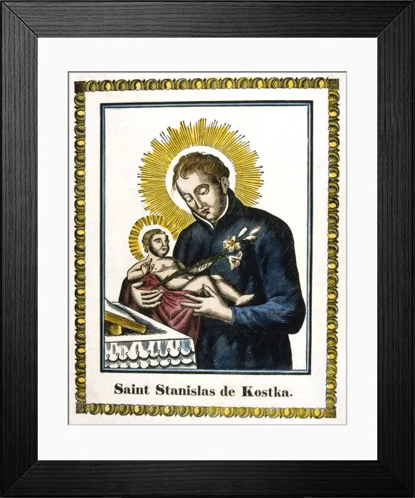 Framed Print : St Stanislas Kostka, 16th century Polish Saint, 19th century Framed Print : St Stanislas Kostka, 16th century Polish Saint, 19th century