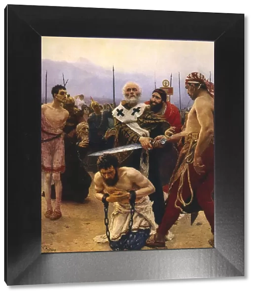 St Nicholas saving three innocents from execution, c1888. Artist: Il ya Repin