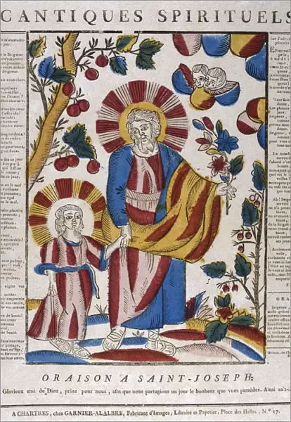 St Joseph and Jesus walking hand-in-hand, 18th century