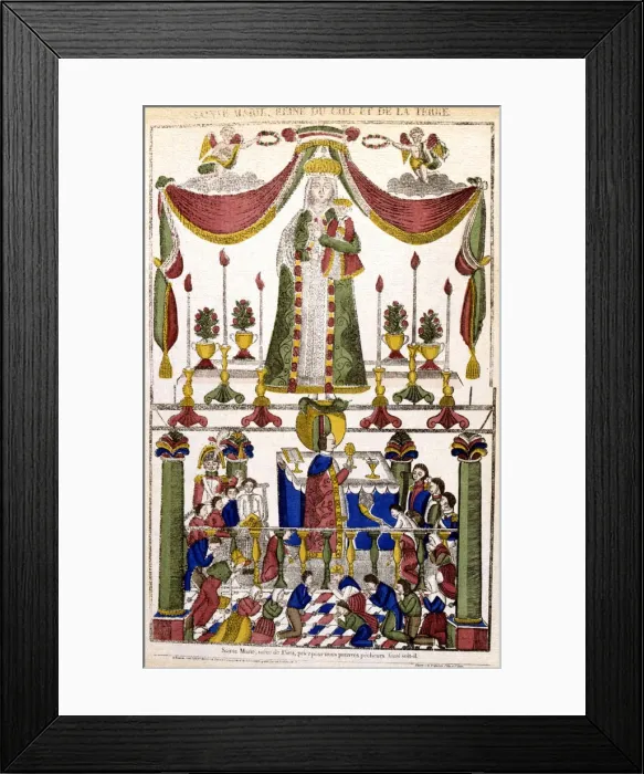 Framed Print : St Mary, Queen of Heaven and the Earth, 19th century Framed Print : St Mary, Queen of Heaven and the Earth, 19th century