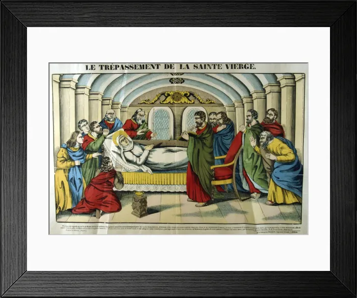 Framed Print : Death of the Virgin Mary, 19th century Framed Print : Death of the Virgin Mary, 19th century