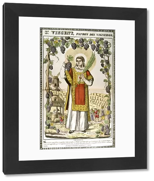 St Vincent, Spanish Christian martyr, 19th century