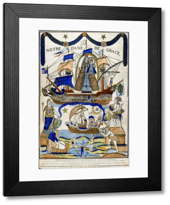 Framed Print : The Virgin Mary as Madonna in Glory (Notre Dame de Grace), 19th century Framed Print : The Virgin Mary as Madonna in Glory (Notre Dame de Grace), 19th century