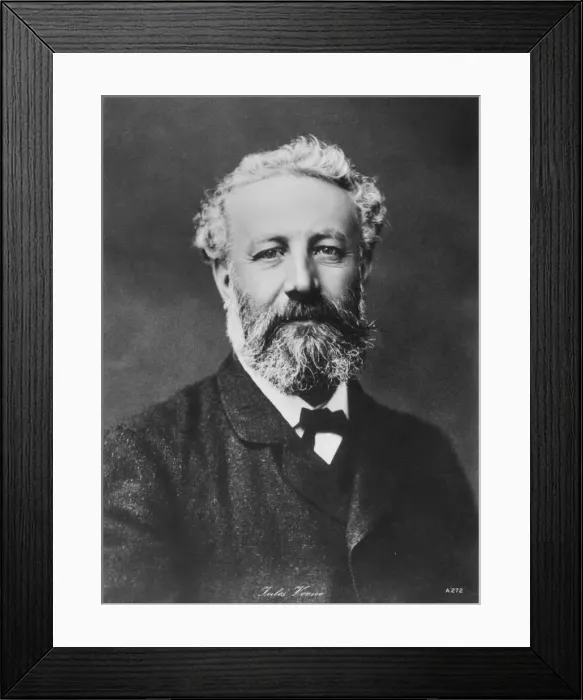 Framed Print : Jules Verne, French adventure and science fiction author, late 19th century Framed Print : Jules Verne, French adventure and science fiction author, late 19th century