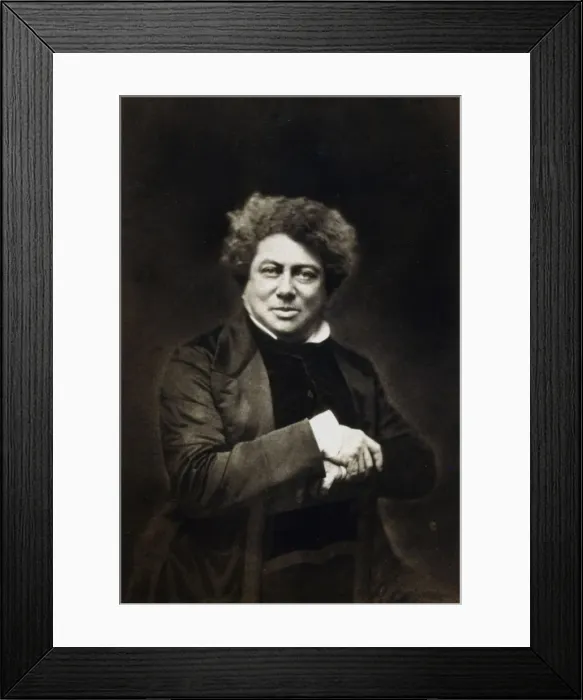 Framed Print : Alexandre Dumas the Elder, French novelist and playwright, c1840-1860 Framed Print : Alexandre Dumas the Elder, French novelist and playwright, c1840-1860
