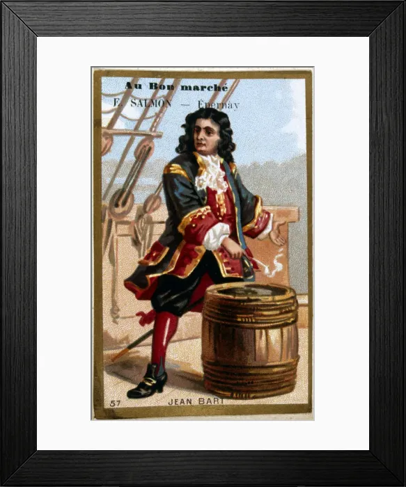 Framed Print : Jean Bart, French privateer and naval officer, 19th century Framed Print : Jean Bart, French privateer and naval officer, 19th century