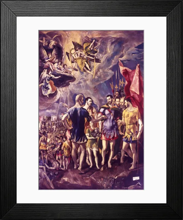 Framed Print : The Martyrdom of St Maurice, 286 (c1580-1581). Artist: El Greco Framed Print : The Martyrdom of St Maurice, 286 (c1580-1581). Artist: El Greco