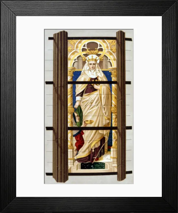 Framed Print : St Elizabeth of Hungary, 1878 Framed Print : St Elizabeth of Hungary, 1878