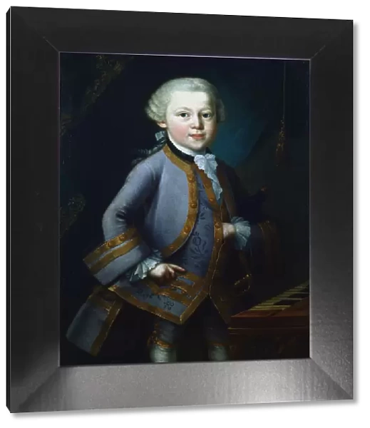 Wolfgang Amadeus Mozart, Austrian composer, 1761
