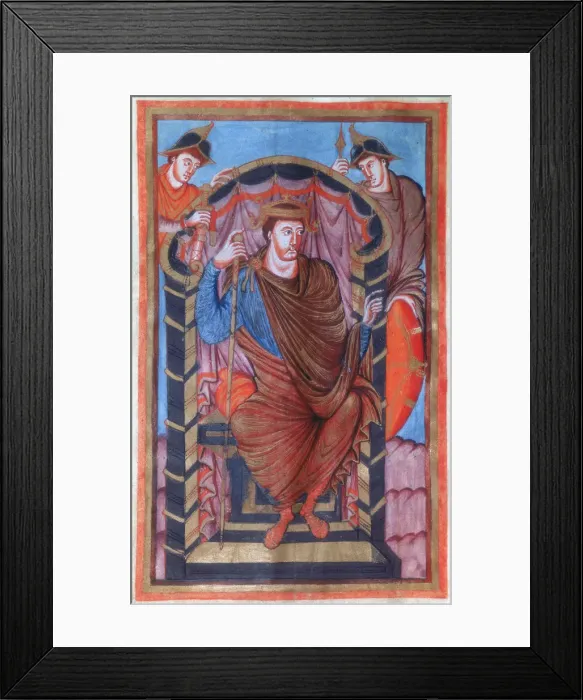 Framed Print : Lothair I, Frankish Emperor, 9th century Framed Print : Lothair I, Frankish Emperor, 9th century