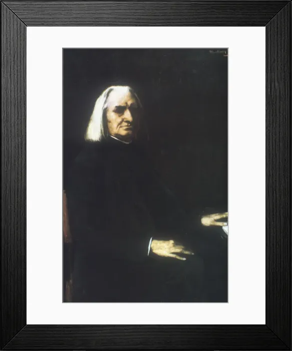 Framed Print : Franz Liszt, 1886. Artist: Mihaly Munkacsy Framed Print : Franz Liszt, 1886. Artist: Mihaly Munkacsy
