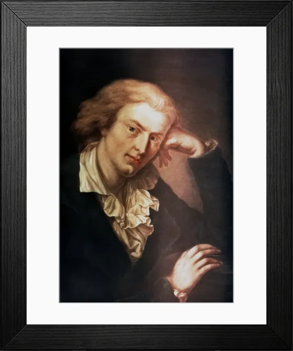Framed Print : Johann Christoph Friedrich Von Schiller, German poet, dramatist and historian, c1785. Artist: Anton Graff Framed Print : Johann Christoph Friedrich Von Schiller, German poet, dramatist and historian, c1785. Artist: Anton Graff