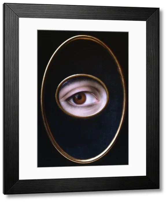 Framed Print : Eye of a Young Woman. Artist: Joseph Sacco Framed Print : Eye of a Young Woman. Artist: Joseph Sacco