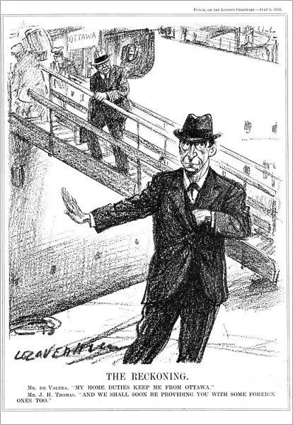 Eamon De Valera declining the opportunity to attend the Ottawa Conference, 1932. Artist: Leonard Raven-Hill