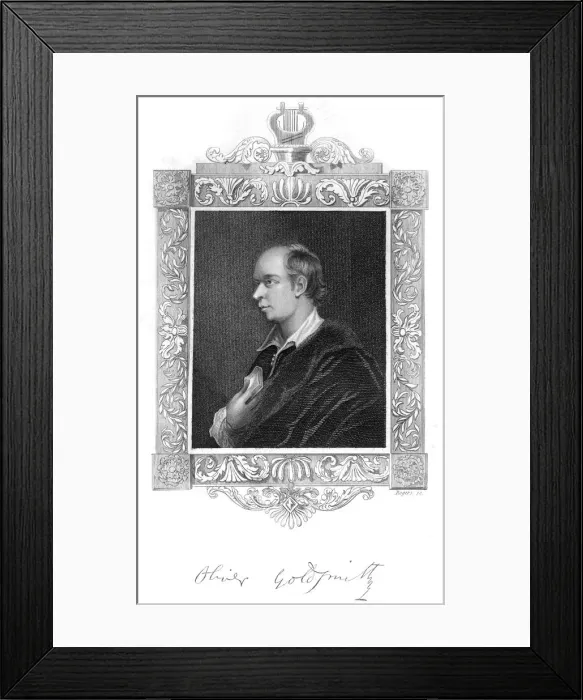 Framed Print : Oliver Goldsmith, Irish-born British playwright Framed Print : Oliver Goldsmith, Irish-born British playwright