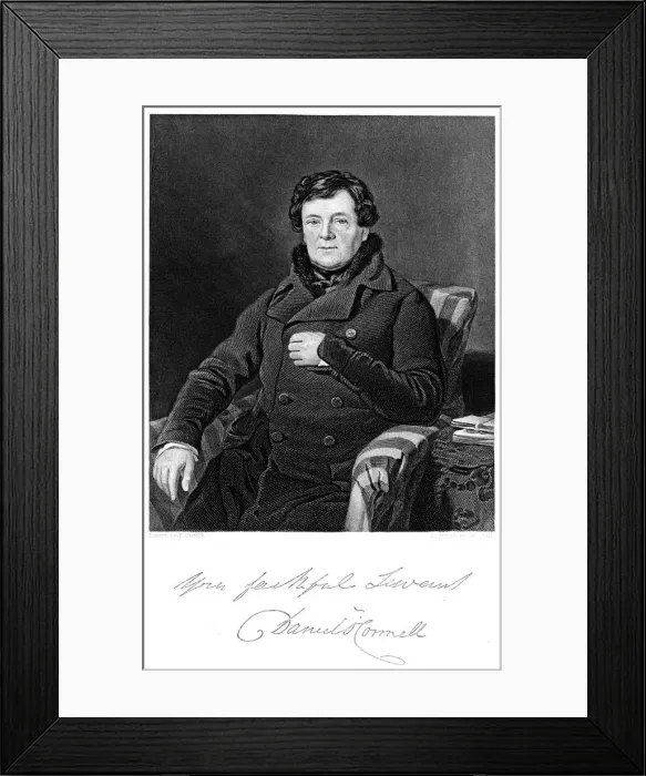 Framed Print : Daniel O Connell, Irish patriot and political leader Framed Print : Daniel O Connell, Irish patriot and political leader