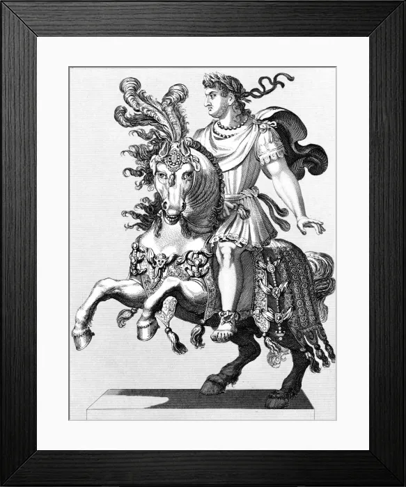 Framed Print : Nero, 1st century Roman emperor, 1850 Framed Print : Nero, 1st century Roman emperor, 1850