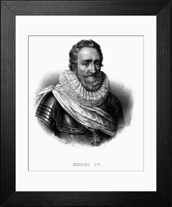 Framed Print : Henry IV, first Bourbon King of France, c1820 Framed Print : Henry IV, first Bourbon King of France, c1820