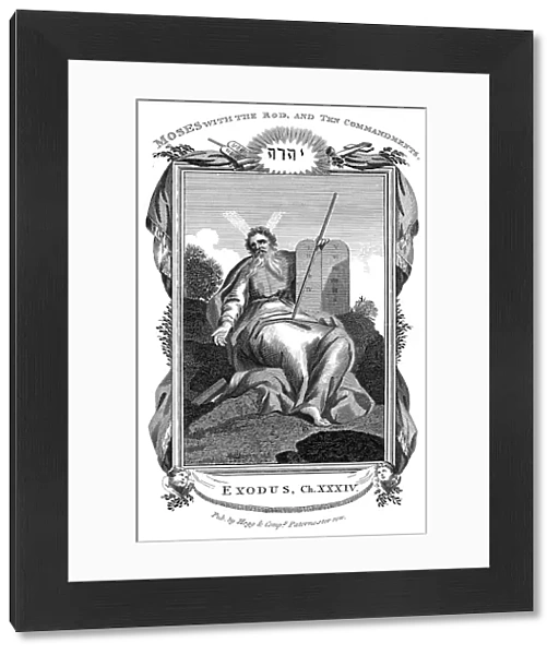 Moses with the Rod, and Ten Commandments, c1808