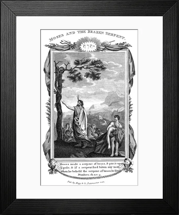 Framed Print : Moses and the Brazen Serpent, c1808 Framed Print : Moses and the Brazen Serpent, c1808