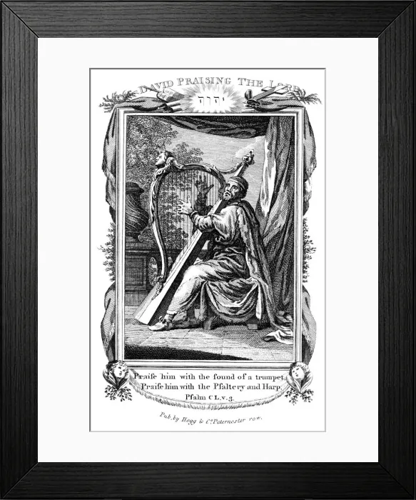 Framed Print : David Praising the Lord, c1808 Framed Print : David Praising the Lord, c1808