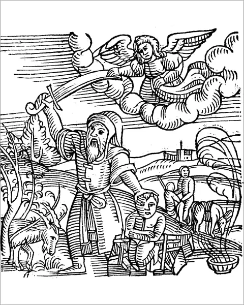 Isaac being saved from sacrifice, 1557