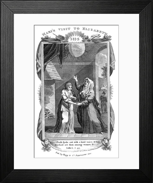 Framed Print : Marys Visit to Elizabeth, c1808 Framed Print : Marys Visit to Elizabeth, c1808