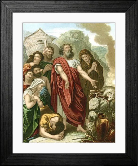 Framed Print : The Deluge or Flood, mid 19th century Framed Print : The Deluge or Flood, mid 19th century