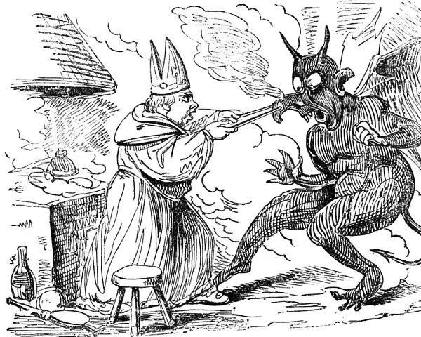 St Dunstan and the devil, 1826