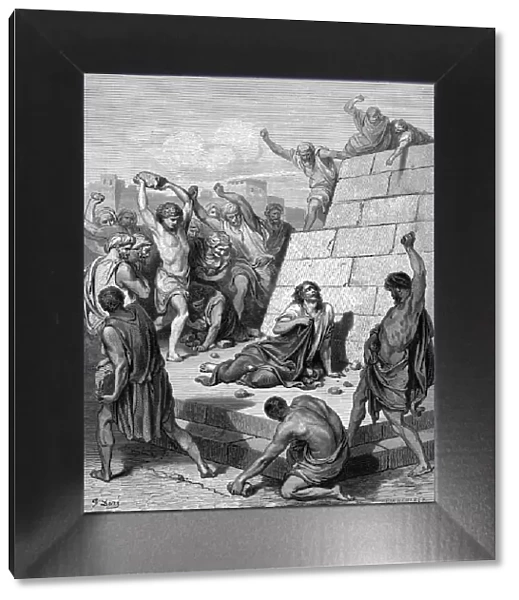 Martyrdom of St Stephen, c36 (1866). Artist: Gustave Dore