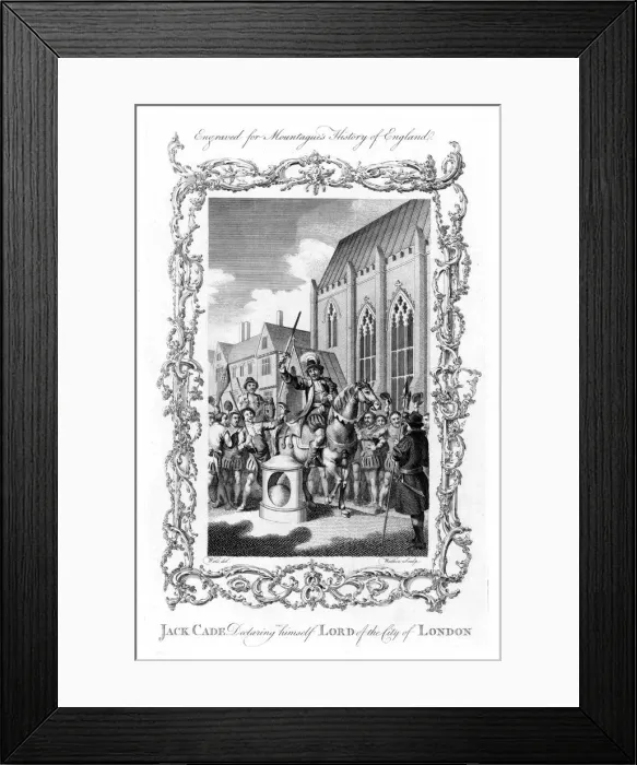 Framed Print : Jack Cade, English rebel of Irish extraction, 1450 (19th century) Framed Print : Jack Cade, English rebel of Irish extraction, 1450 (19th century)
