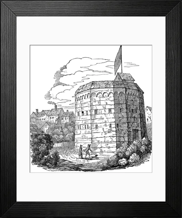 Framed Print : Bear Garden, Southwark, London, 1574 Framed Print : Bear Garden, Southwark, London, 1574