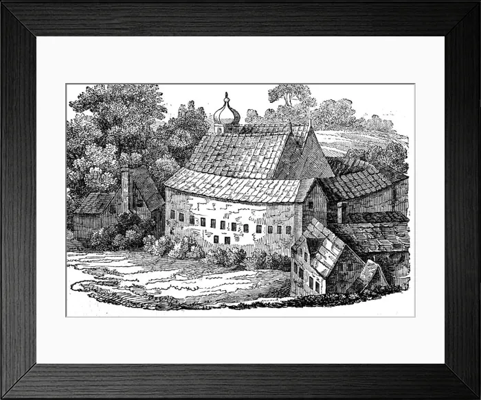 Framed Print : Bear Garden, Southwark, London, after its third rebuilding, 1648 Framed Print : Bear Garden, Southwark, London, after its third rebuilding, 1648