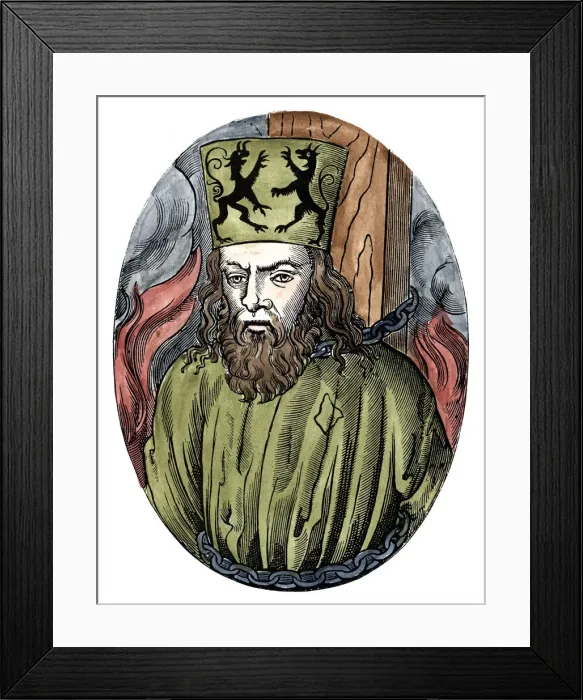 Framed Print : Jan Hus, Bohemian religious reformer and theologian, 1493 Framed Print : Jan Hus, Bohemian religious reformer and theologian, 1493