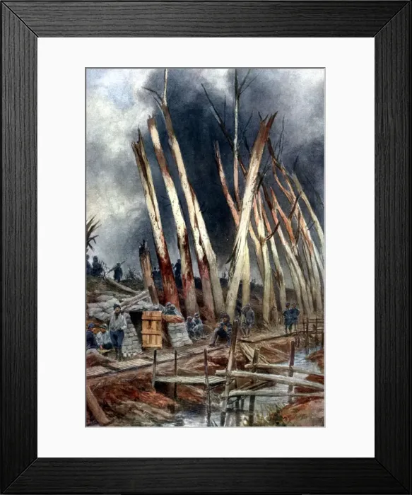 Framed Print : The 0ffensive at Yser, 1917 Framed Print : The 0ffensive at Yser, 1917
