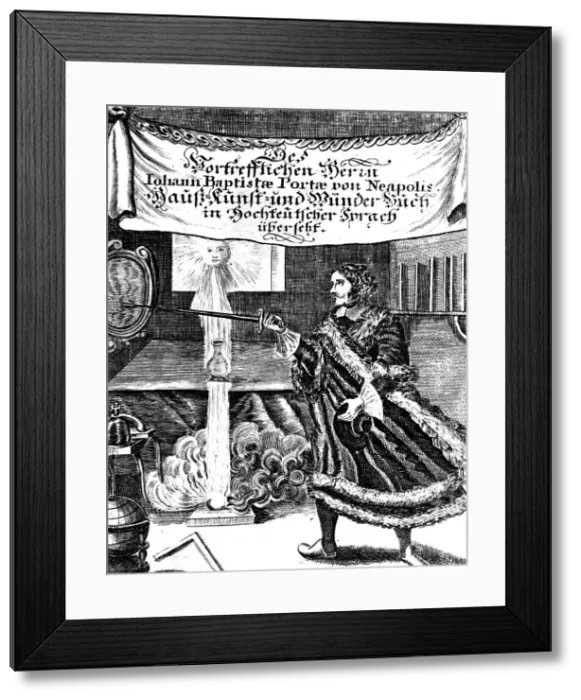 Framed Print : Frontispiece of Magia Naturalis by Johannes Baptista della Porta, 1715 Framed Print : Frontispiece of Magia Naturalis by Johannes Baptista della Porta, 1715