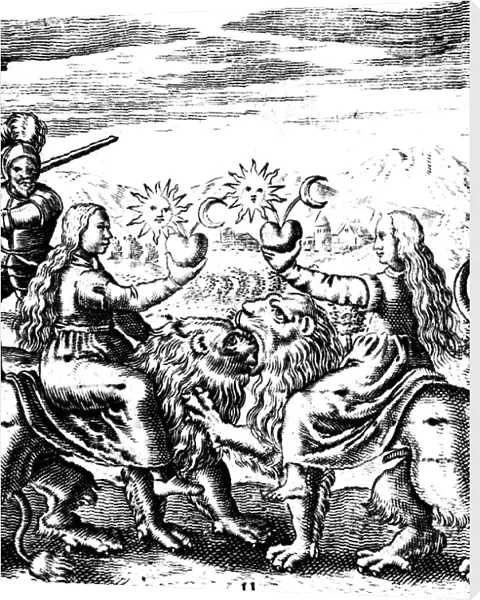 The Eleventh Key of Basil Valentine, legendary 15th century German monk and alchemist, 1651