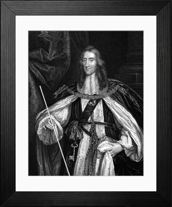 Framed Print : Edward Montagu, second Earl of Manchester, 17th century English nobleman, (1840) Framed Print : Edward Montagu, second Earl of Manchester, 17th century English nobleman, (1840)
