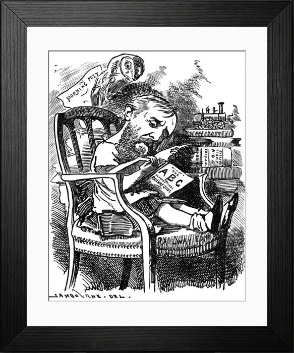 Framed Print : Evelyn Ashley (1836-1907), English author and Liberal politician, 1881. Artist: Edward Linley Sambourne Framed Print : Evelyn Ashley (1836-1907), English author and Liberal politician, 1881. Artist: Edward Linley Sambourne