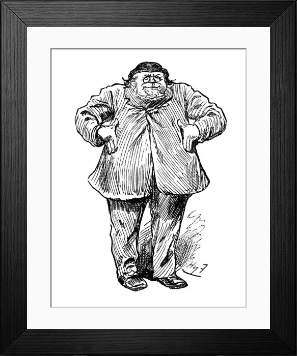 Framed Print : Joseph Arch (1826-1919), English agricultural worker, trade unionist and politician, 1886. Artist: Harry Furniss Framed Print : Joseph Arch (1826-1919), English agricultural worker, trade unionist and politician, 1886. Artist: Harry Furniss