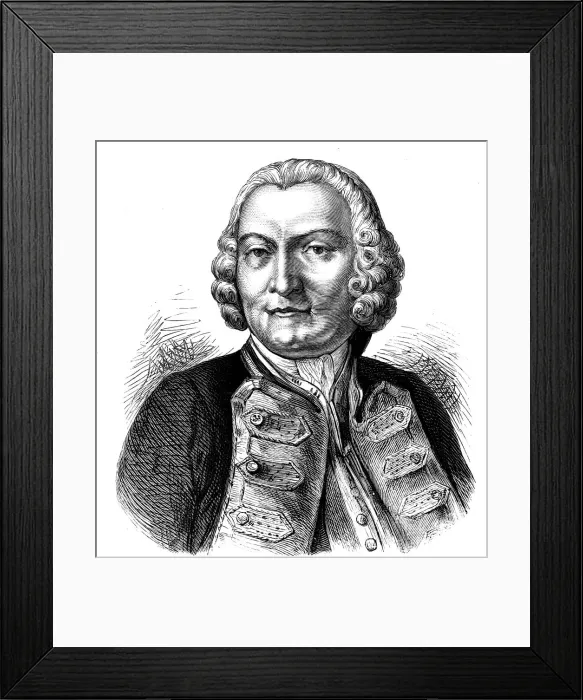 Framed Print : George Anson, Baron Anson (1697-1762), English naval commander Framed Print : George Anson, Baron Anson (1697-1762), English naval commander