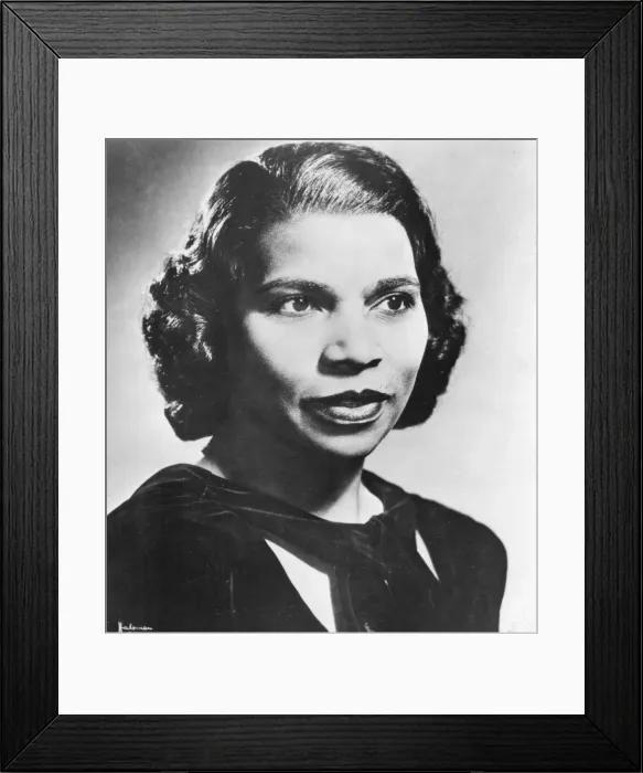 Framed Print : Marian Anderson (1899-1993), American contralto Framed Print : Marian Anderson (1899-1993), American contralto