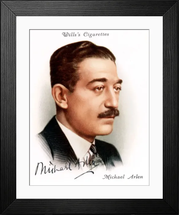 Framed Print : Michael Arlen (1895-1956), British writer and novelist of Armenian extraction, 1937 Framed Print : Michael Arlen (1895-1956), British writer and novelist of Armenian extraction, 1937