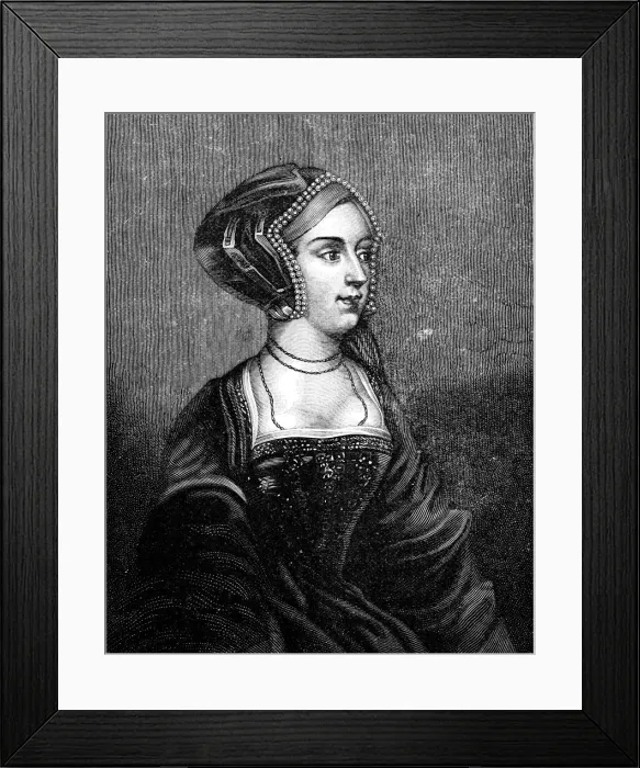 Framed Print : Anne Boleyn (c1504-1536), second wife of Henry VIII of England, 19th century