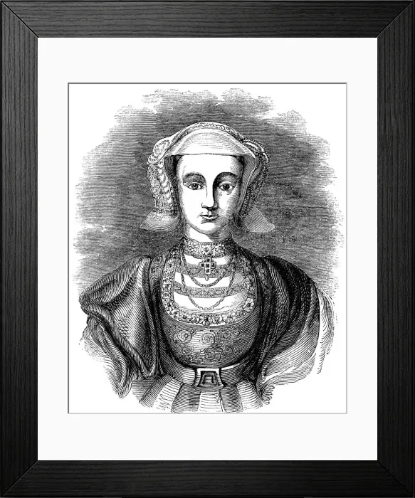 Framed Print : Anne of Cleves (1515-1557), fourth wife of Henry VIII of England, 19th century Framed Print : Anne of Cleves (1515-1557), fourth wife of Henry VIII of England, 19th century